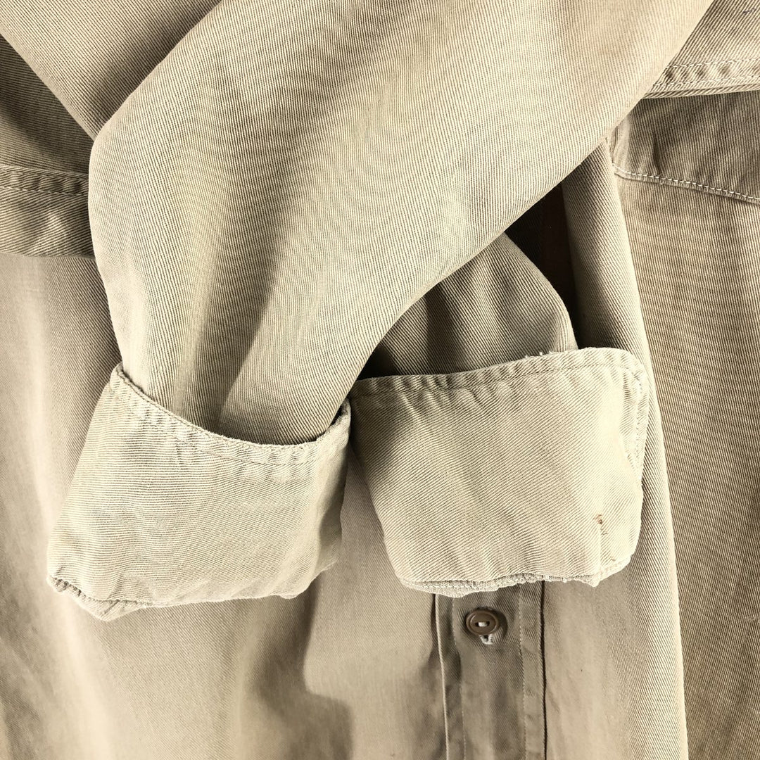 50'S Penney's Long Sleeve Work Shirt, Men's XL Size, Vintage /eaa512822