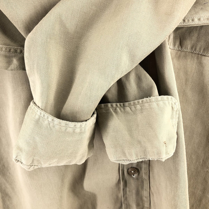 50'S Penney's Long Sleeve Work Shirt, Men's XL Size, Vintage /eaa512822