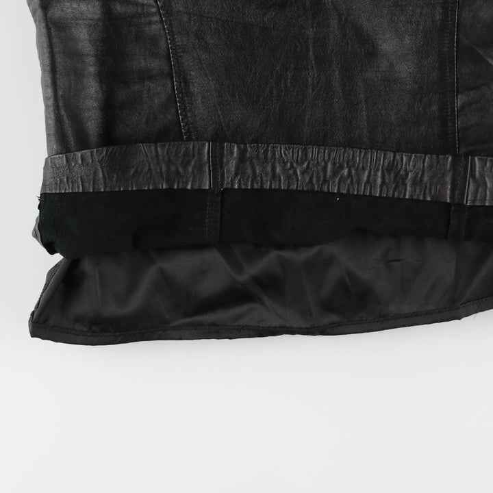 the tannery leather tight mini skirt for women size M /eaa512838