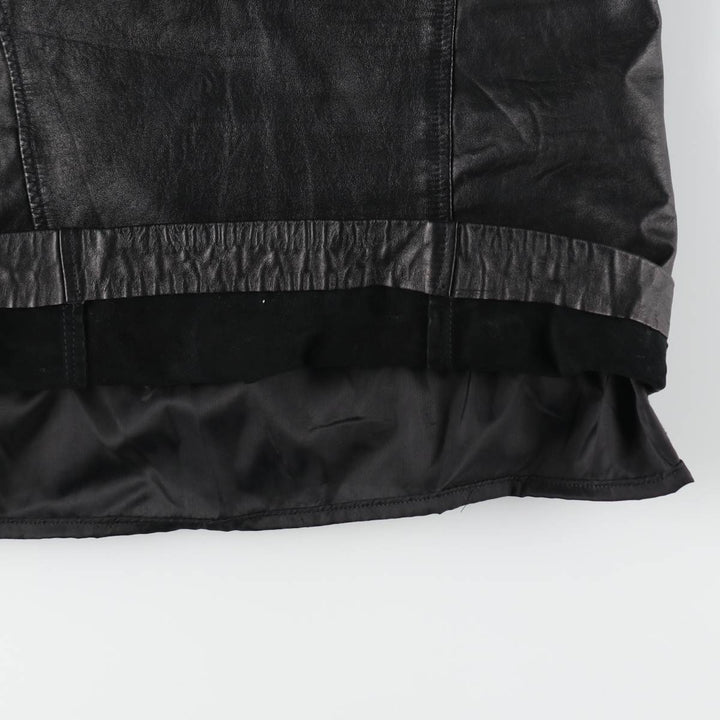 the tannery leather tight mini skirt for women size M /eaa512838