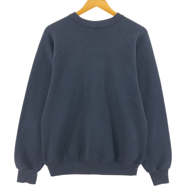 Vintage 80s-90'S Fruit of the Loom print sweatshirt, made in the USA, size L, men's cotton black type Vintage Second Hand