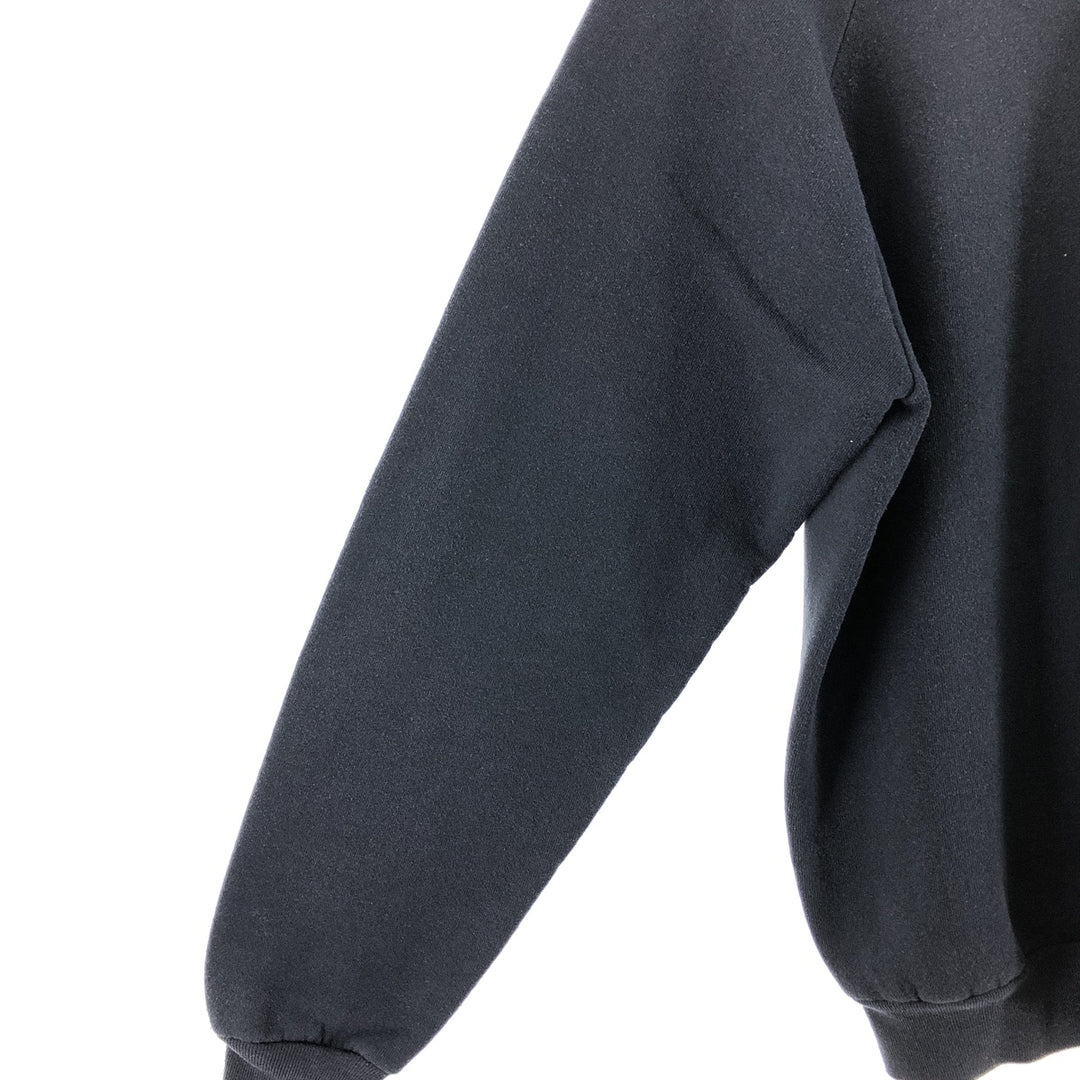 Vintage 80s-90'S Fruit of the Loom print sweatshirt, made in the USA, size L, men's cotton black type Vintage Second Hand