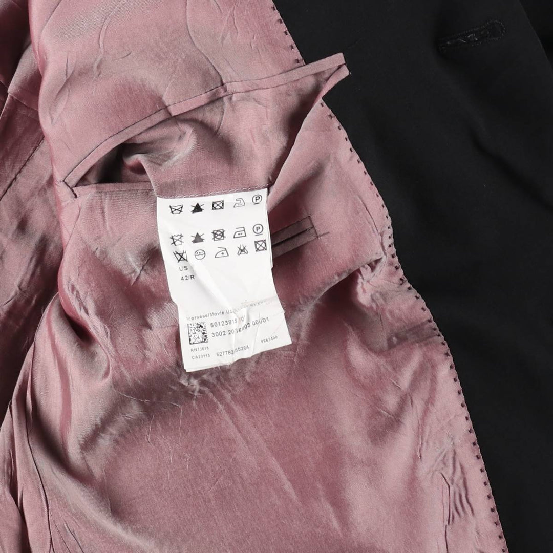 HUGO BOSS wool tailored jacket made in USA, men's size L / eaa512945