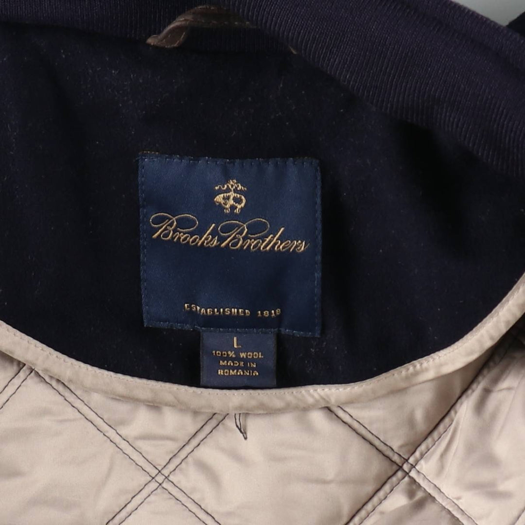 Brooks Brothers ESTABLISHED 1818 Stand Collar Wool Quilted Jacket Men's Size L / eaa512971