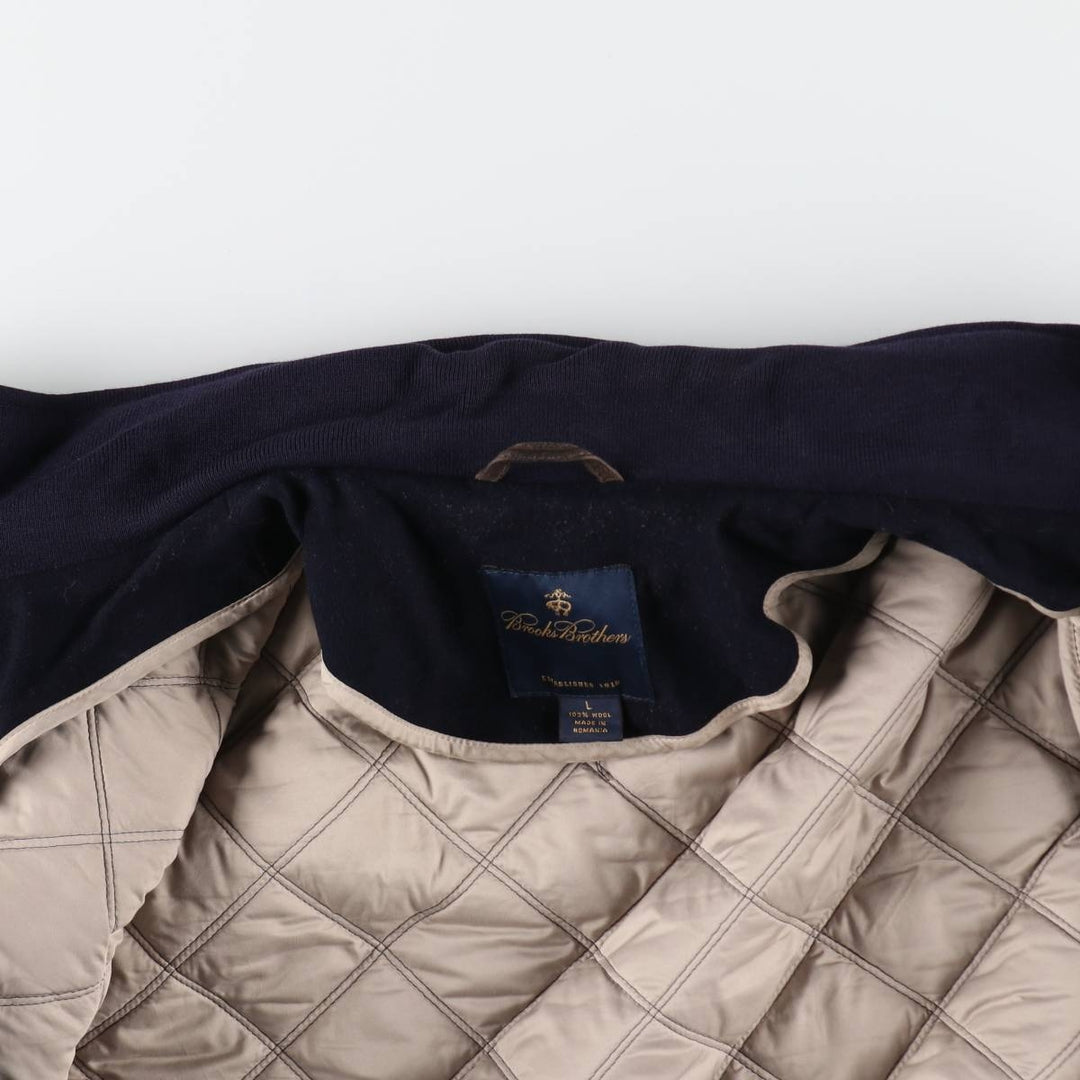 Brooks Brothers ESTABLISHED 1818 Stand Collar Wool Quilted Jacket Men's Size L / eaa512971