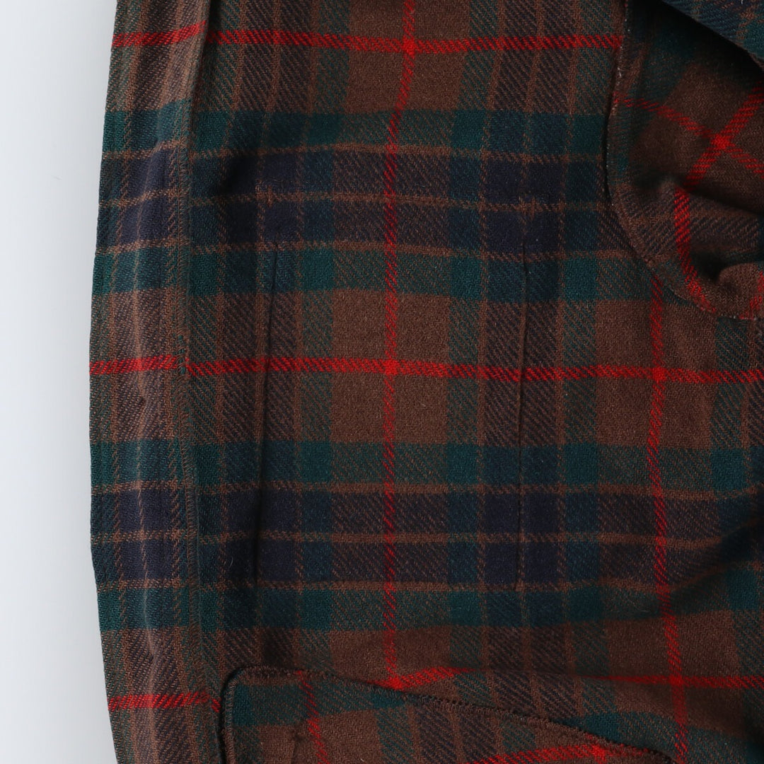 70'S Pendleton Check Pattern Wool Jacket Made in USA Men's L Size Vintage /eaa512978