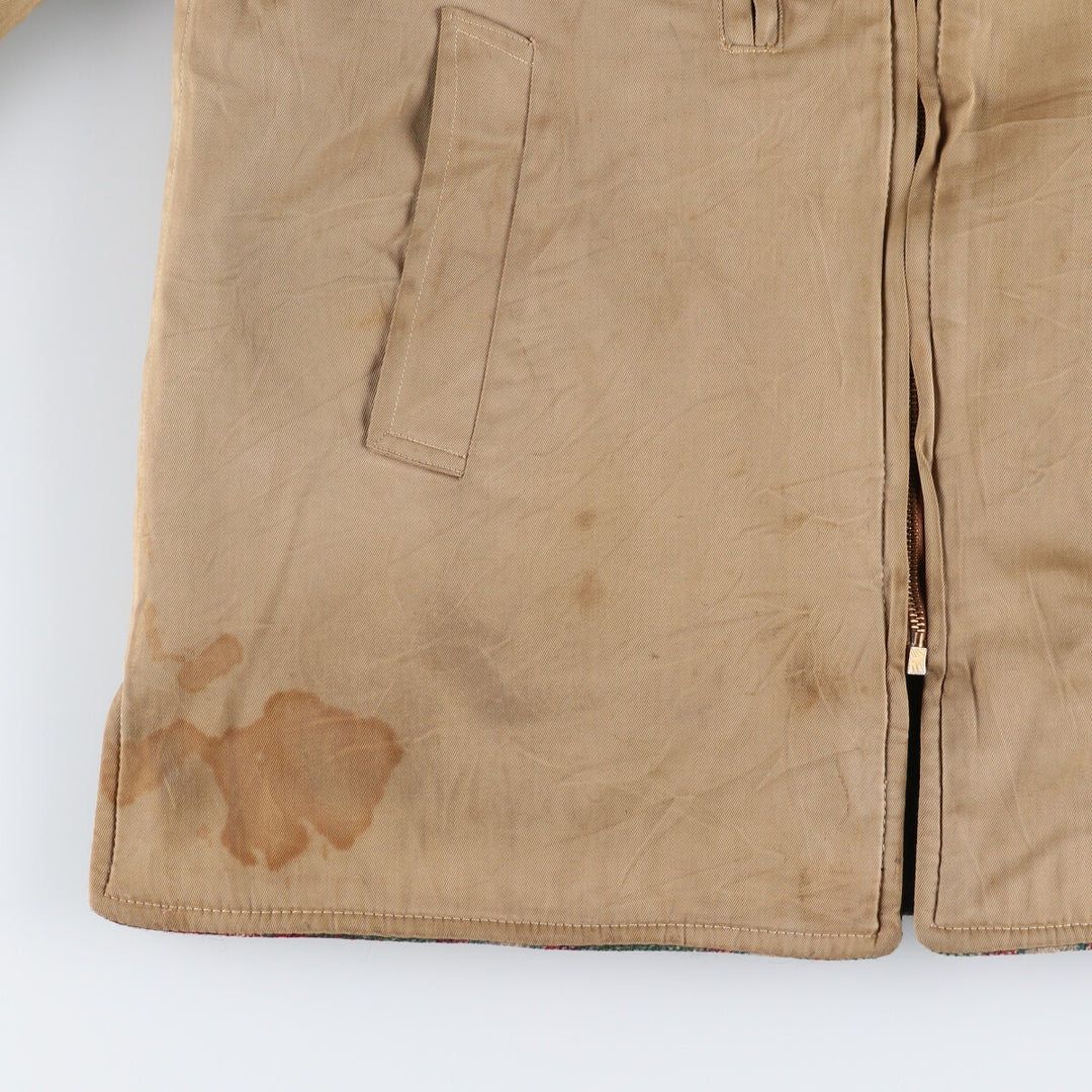 50s~ Check Pattern Reversible Wool Shirt Jacket Men's M Size Vintage /eaa512979