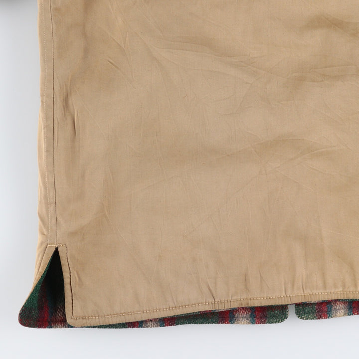 50s~ Check Pattern Reversible Wool Shirt Jacket Men's M Size Vintage /eaa512979