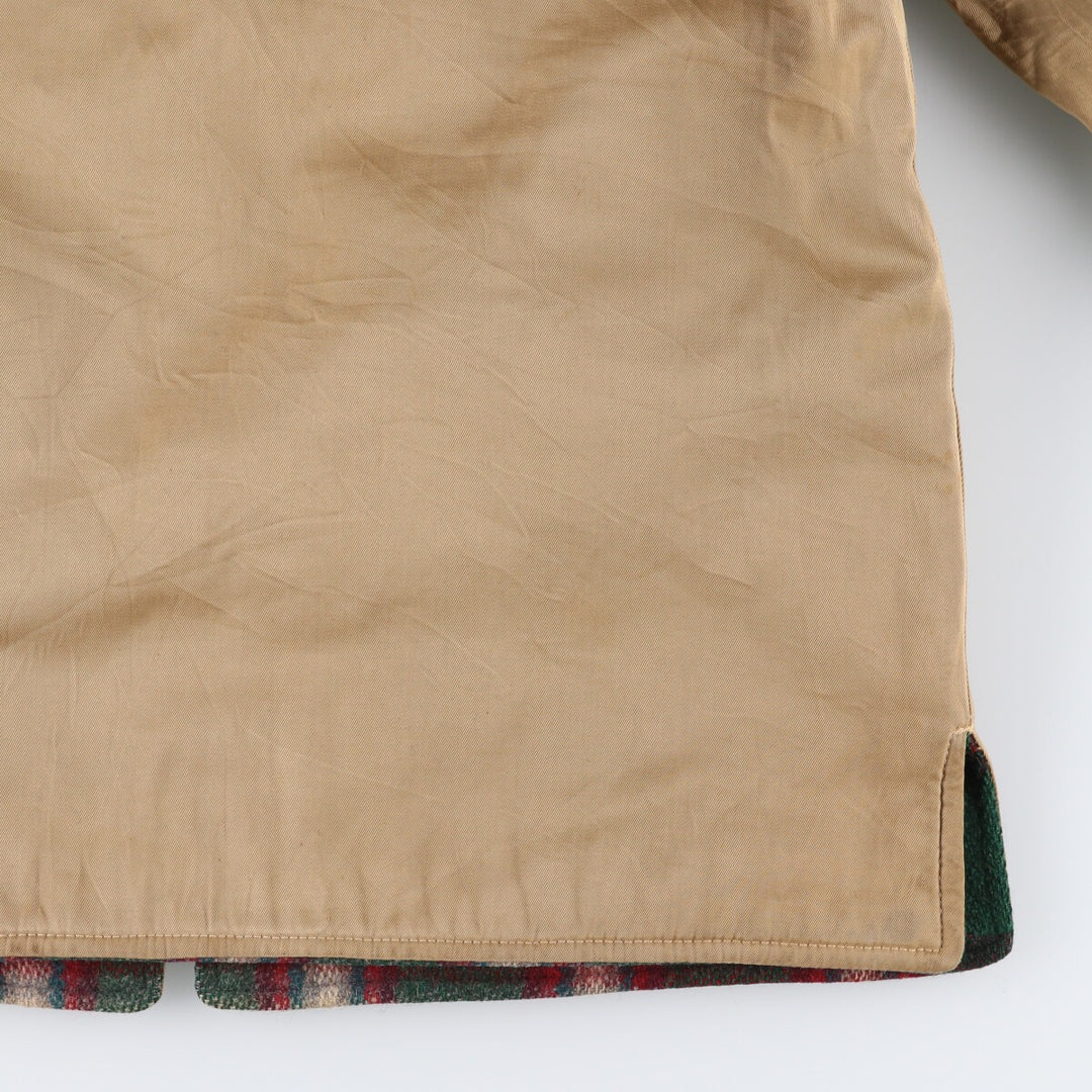 50s~ Check Pattern Reversible Wool Shirt Jacket Men's M Size Vintage /eaa512979