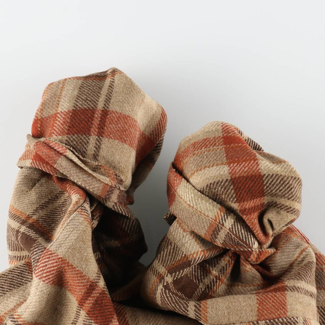 70'S Pendleton Check Pattern Wool Shirt Jacket Made in USA Men's M Size Vintage /eaa512982