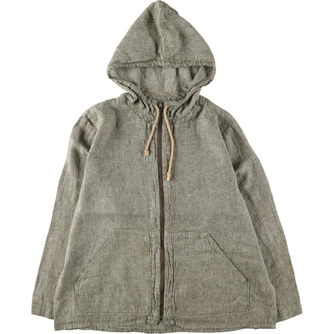 FLAX linen parka, men's size M /eaa512993