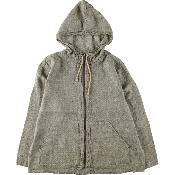 FLAX linen parka, men's size M /eaa512993