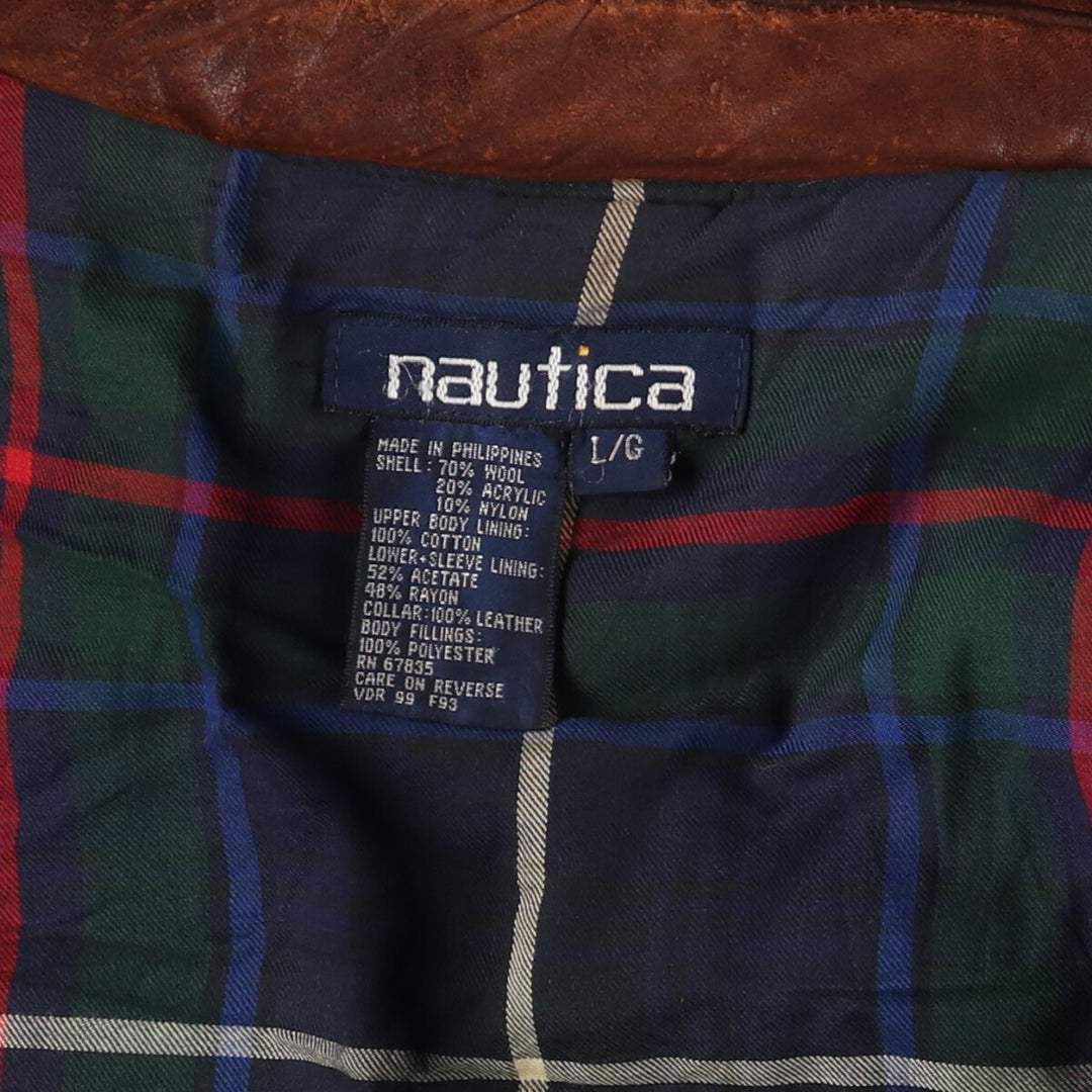 90'S NAUTICA padded wool jacket, men's size L, vintage / eaa513049