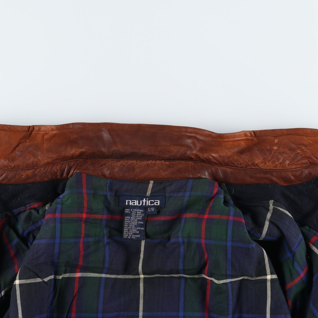 90'S NAUTICA padded wool jacket, men's size L, vintage / eaa513049