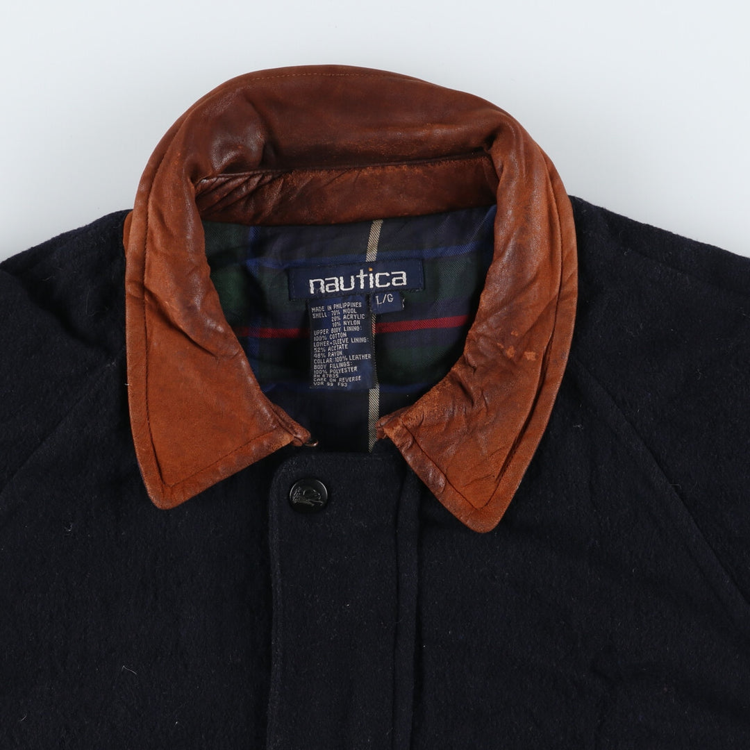 90'S NAUTICA padded wool jacket, men's size L, vintage / eaa513049