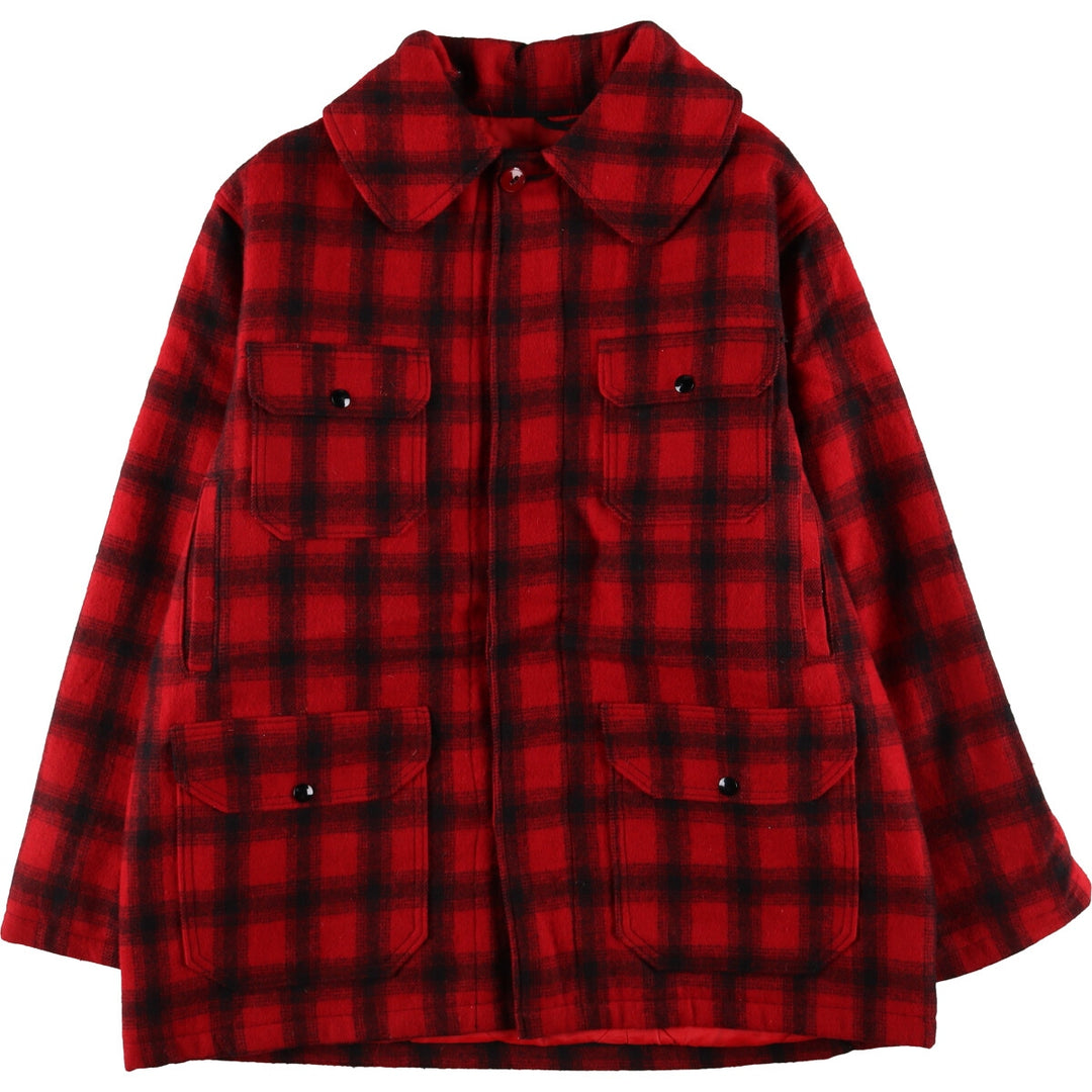 70'S WOOLRICH Ombre Check Padded Wool Hunting Jacket Made in USA Men's XL /eaa513050