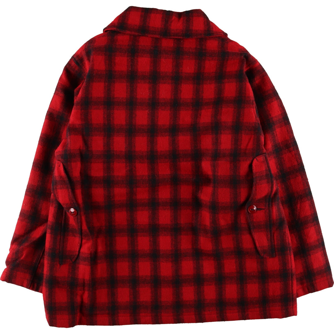 70'S WOOLRICH Ombre Check Padded Wool Hunting Jacket Made in USA Men's XL /eaa513050