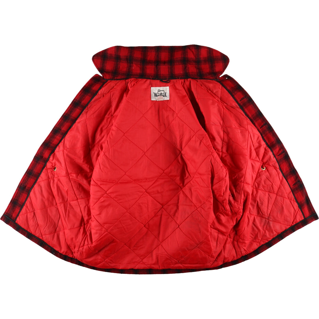 70'S WOOLRICH Ombre Check Padded Wool Hunting Jacket Made in USA Men's XL /eaa513050