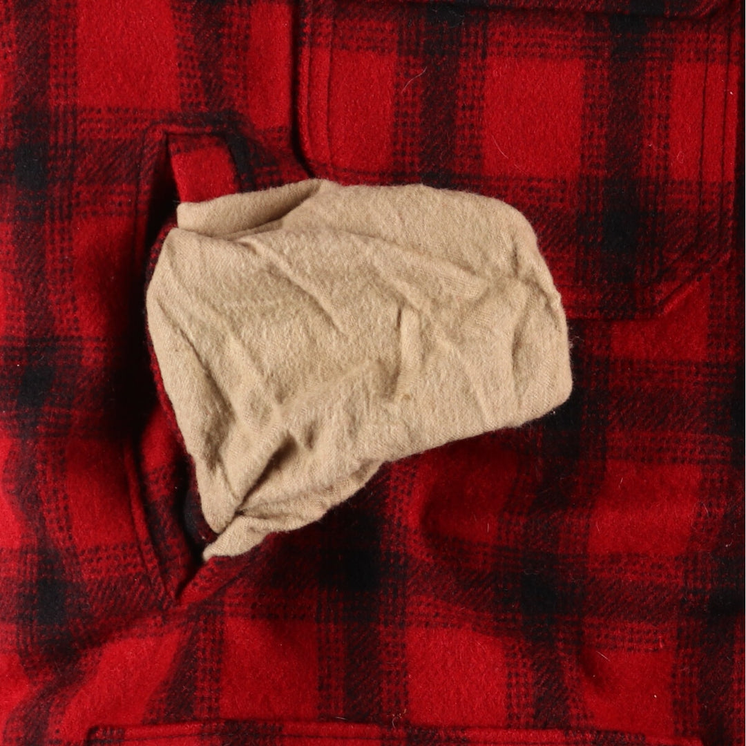 70'S WOOLRICH Ombre Check Padded Wool Hunting Jacket Made in USA Men's XL /eaa513050