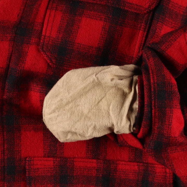 70'S WOOLRICH Ombre Check Padded Wool Hunting Jacket Made in USA Men's XL /eaa513050