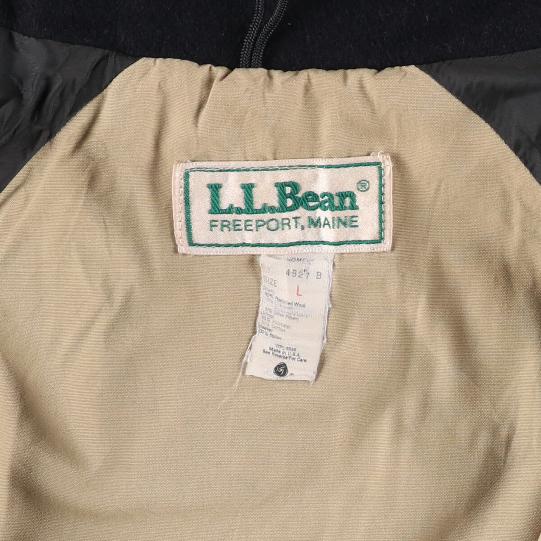 70s~80'S LLBean Stand Collar Wool Jacket Made in USA Men's L Size Vintage /eaa513051