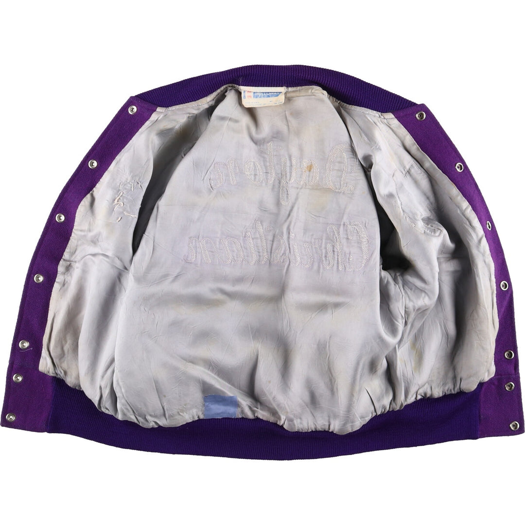 60s-70'S Holloway Wool Stadium Jacket Award Jacket Varsity Jacket Made in USA Men's S Size Vintage /eaa513057