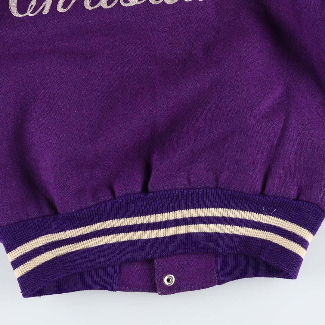 60s-70'S Holloway Wool Stadium Jacket Award Jacket Varsity Jacket Made in USA Men's S Size Vintage /eaa513057