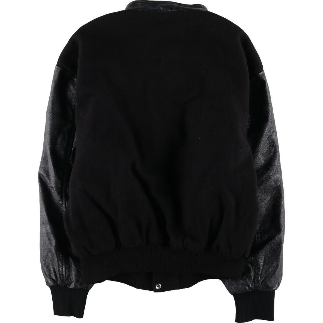 90'S CANADA SPORTSWEAR Padded Leather Sleeve Wool Button Varsity Jacket Made in Canada Men's XL /eaa513061