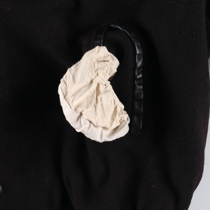 90'S CANADA SPORTSWEAR Padded Leather Sleeve Wool Button Varsity Jacket Made in Canada Men's XL /eaa513061