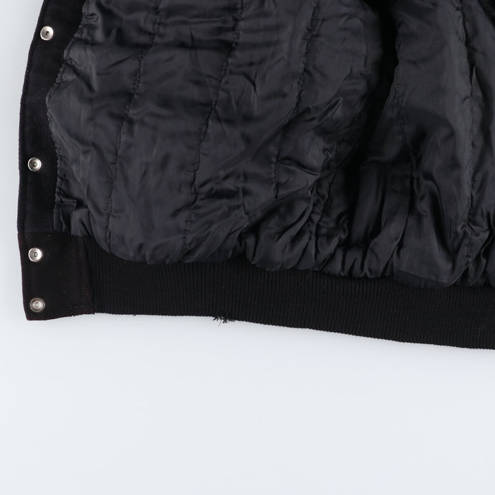 90'S CANADA SPORTSWEAR Padded Leather Sleeve Wool Button Varsity Jacket Made in Canada Men's XL /eaa513061