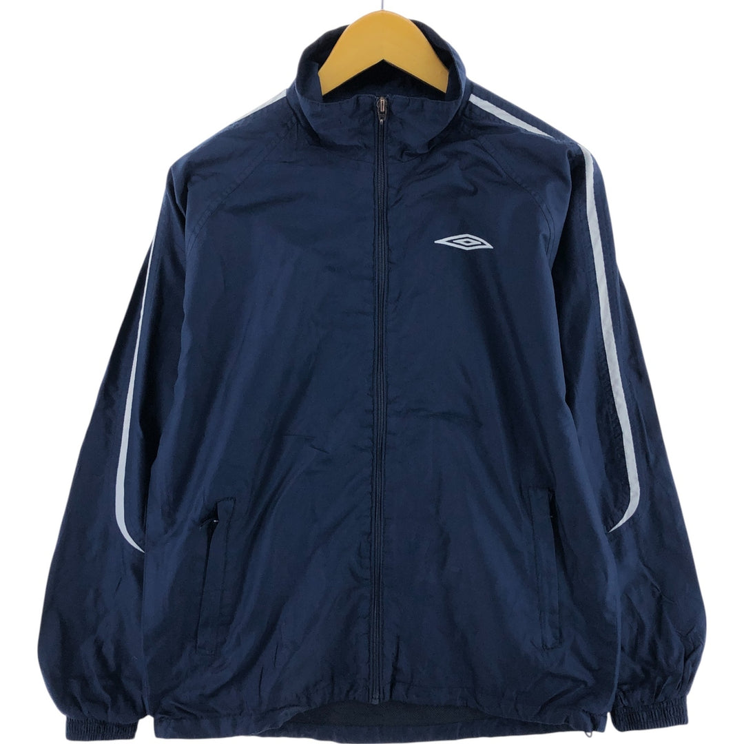 Umbro UMBRO windbreaker, men's size S polyester navy blue type Vintage Second Hand