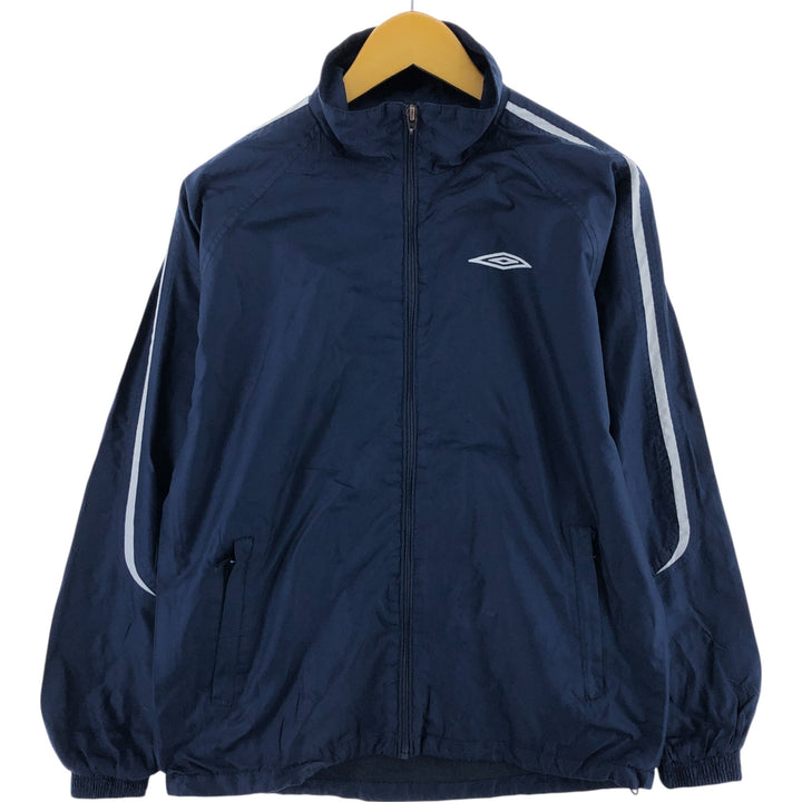 Umbro UMBRO windbreaker, men's size S polyester navy blue type Vintage Second Hand