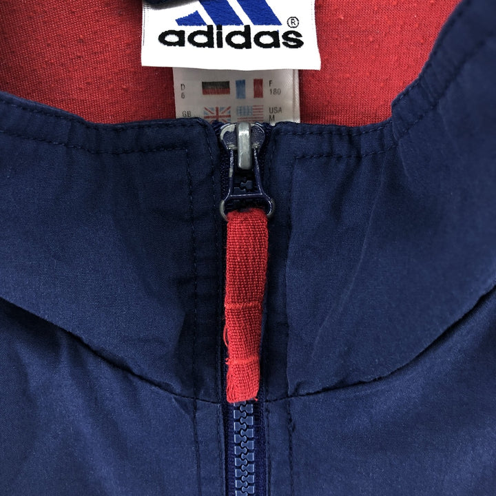 90'S Adidas Windbreaker Men's M Size Vintage polyester navy blue type Vintage Second Hand