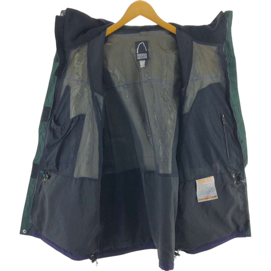 Sierra Designs Mountain Parka Shell Jacket, Made in Canada, Women's Size L Nylon black type Vintage Second Hand