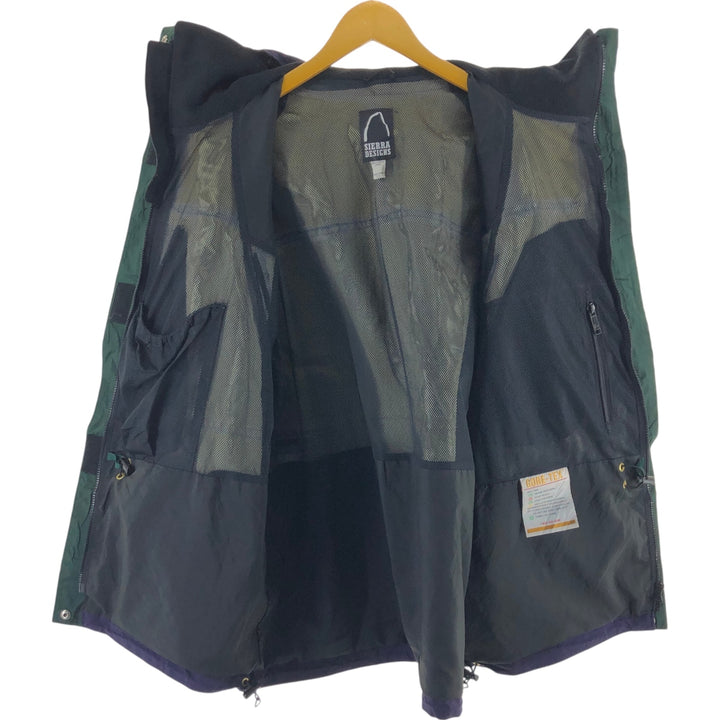 Sierra Designs Mountain Parka Shell Jacket, Made in Canada, Women's Size L Nylon black type Vintage Second Hand