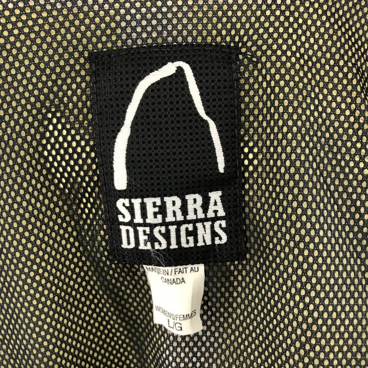 Sierra Designs Mountain Parka Shell Jacket, Made in Canada, Women's Size L Nylon black type Vintage Second Hand