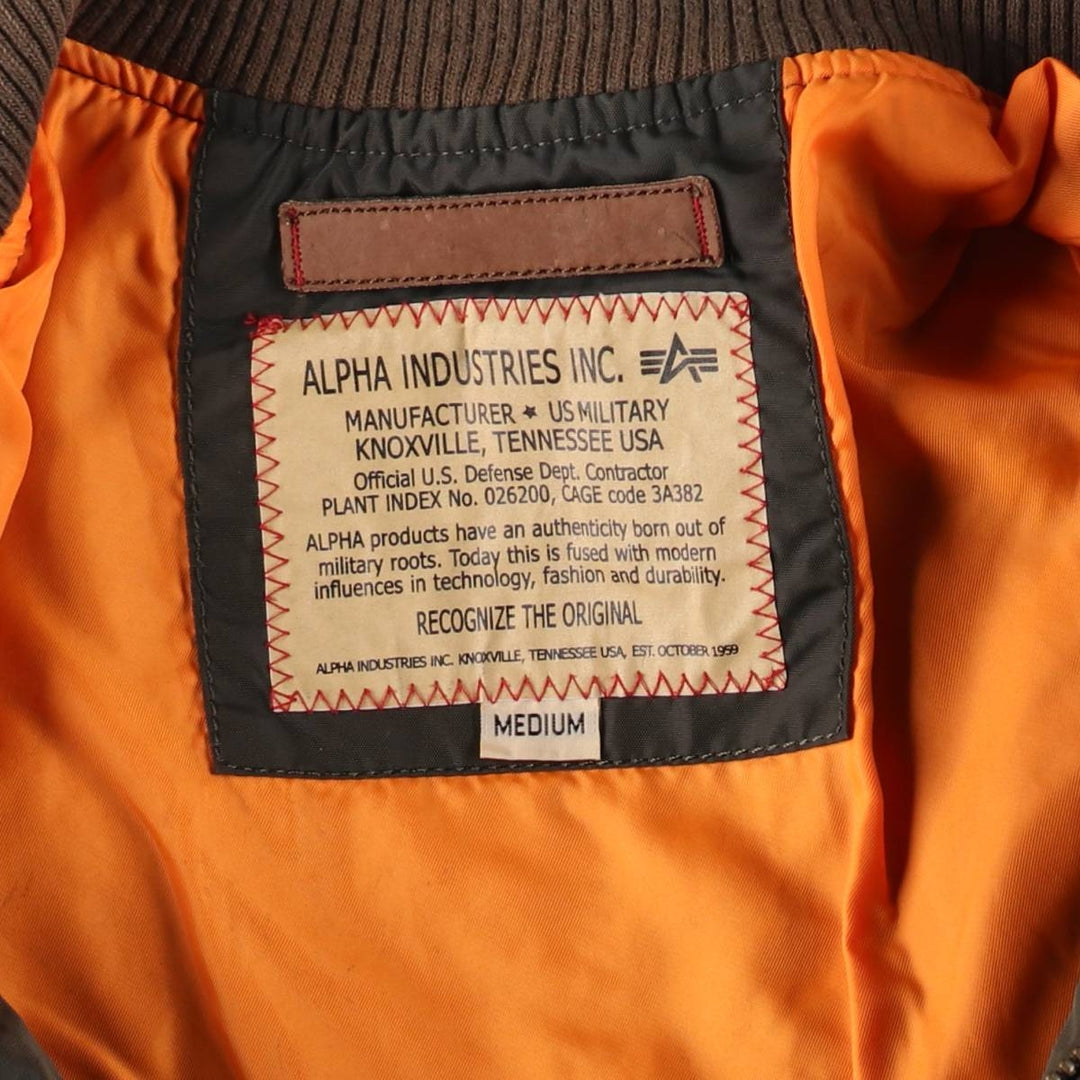 Civilian Alpha ALPHA MA-1 Type Military Flight Jacket Men's M Size /eaa513096