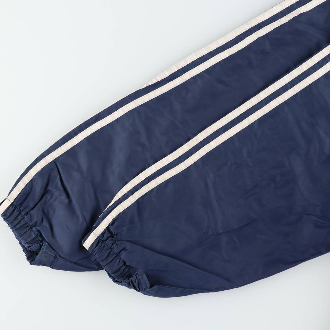 Vintage 90'S Adidas nylon hoodie, size L, men's Nylon navy blue type Vintage Second Hand