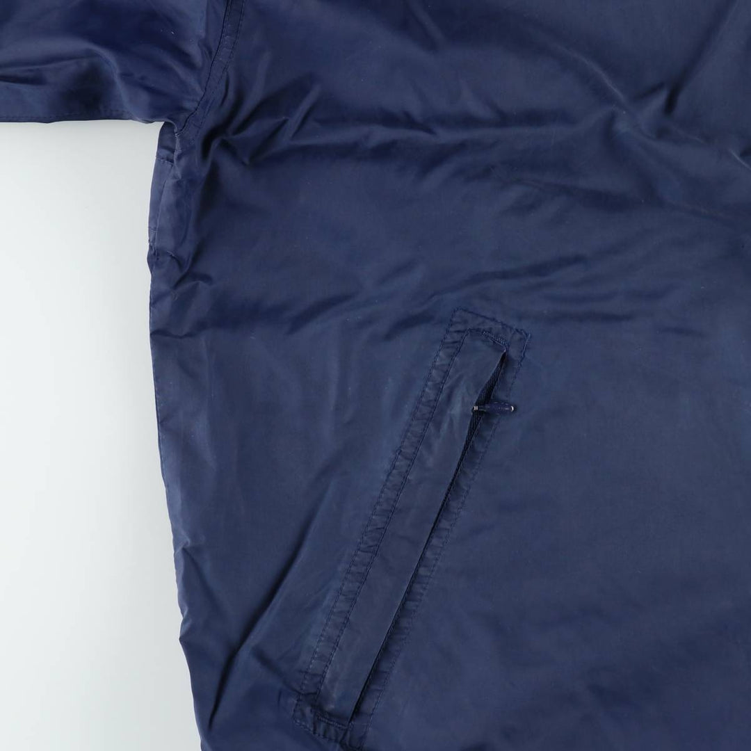 Vintage 90'S Adidas nylon hoodie, size L, men's Nylon navy blue type Vintage Second Hand