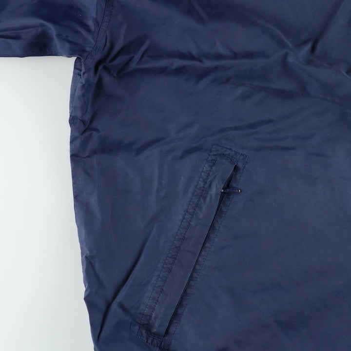 Vintage 90'S Adidas nylon hoodie, size L, men's Nylon navy blue type Vintage Second Hand