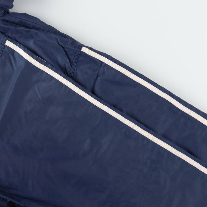 Vintage 90'S Adidas nylon hoodie, size L, men's Nylon navy blue type Vintage Second Hand