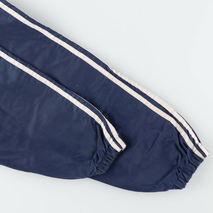 Vintage 90'S Adidas nylon hoodie, size L, men's Nylon navy blue type Vintage Second Hand