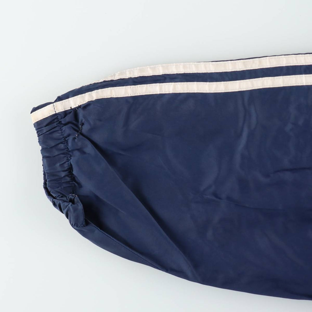 Vintage 90'S Adidas nylon hoodie, size L, men's Nylon navy blue type Vintage Second Hand