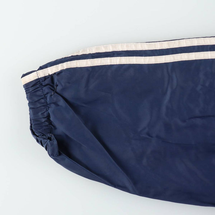 Vintage 90'S Adidas nylon hoodie, size L, men's Nylon navy blue type Vintage Second Hand
