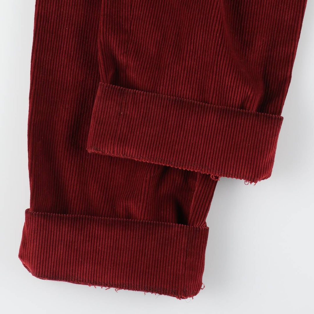 Burberry's London Leisure Two-Pleated Corduroy Pants, Men's, Size W31 cotton red type Vintage Second Hand