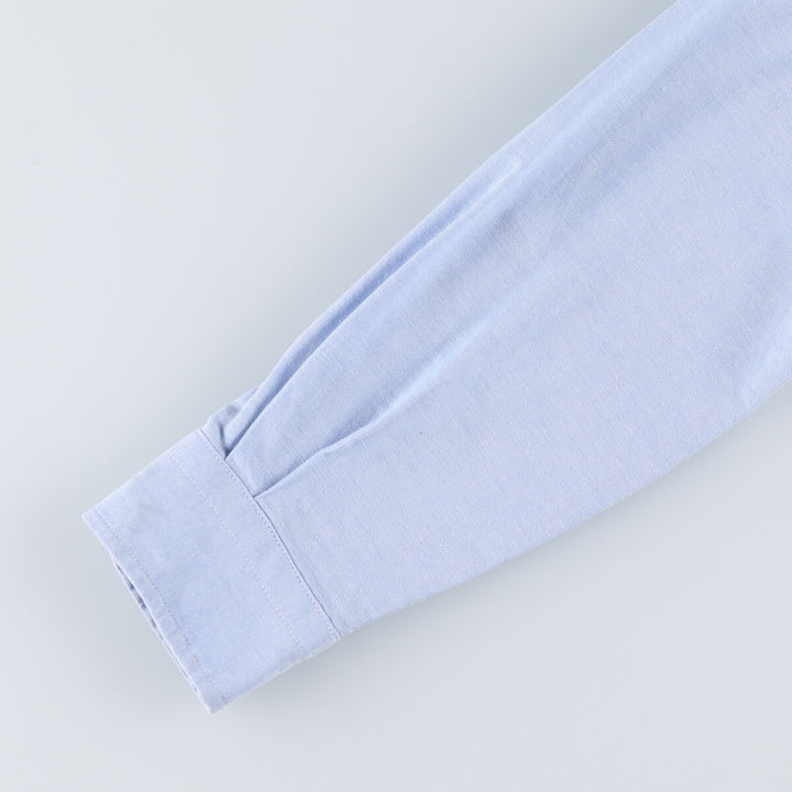 90'S Elulu Original Remake Asymmetrical Gathered Shirt, Long Sleeve Button-Down Shirt, Made in USA, Women's Size Small cotton Blue type light blue Vintage Second Hand