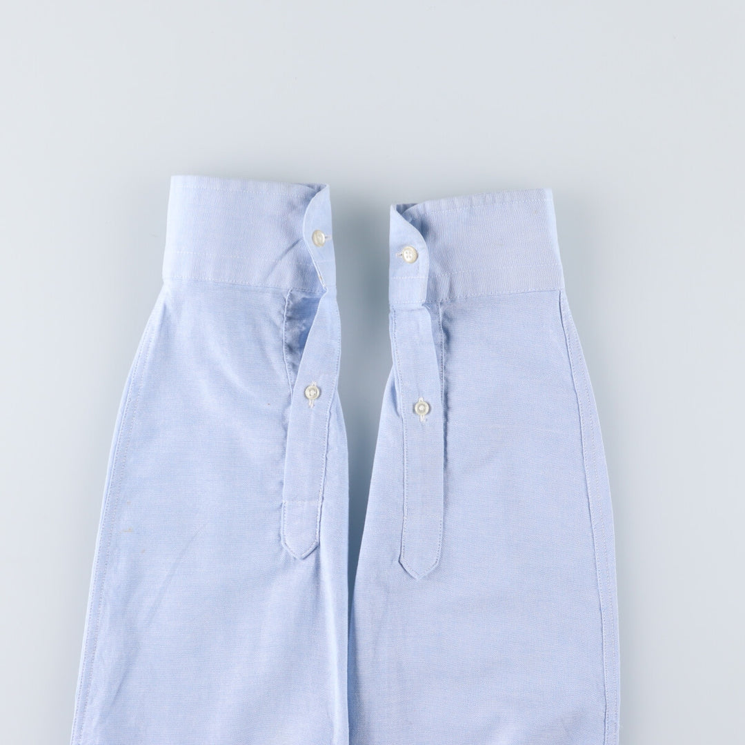 90'S Elulu Original Remake Asymmetrical Gathered Shirt, Long Sleeve Button-Down Shirt, Made in USA, Women's Size Small cotton Blue type light blue Vintage Second Hand