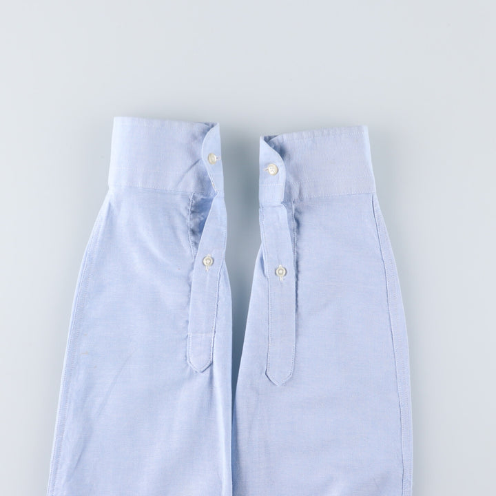 90'S Elulu Original Remake Asymmetrical Gathered Shirt, Long Sleeve Button-Down Shirt, Made in USA, Women's Size Small cotton Blue type light blue Vintage Second Hand