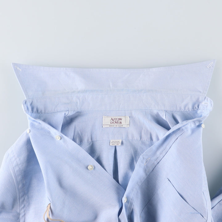 90'S Elulu Original Remake Asymmetrical Gathered Shirt, Long Sleeve Button-Down Shirt, Made in USA, Women's Size Small cotton Blue type light blue Vintage Second Hand