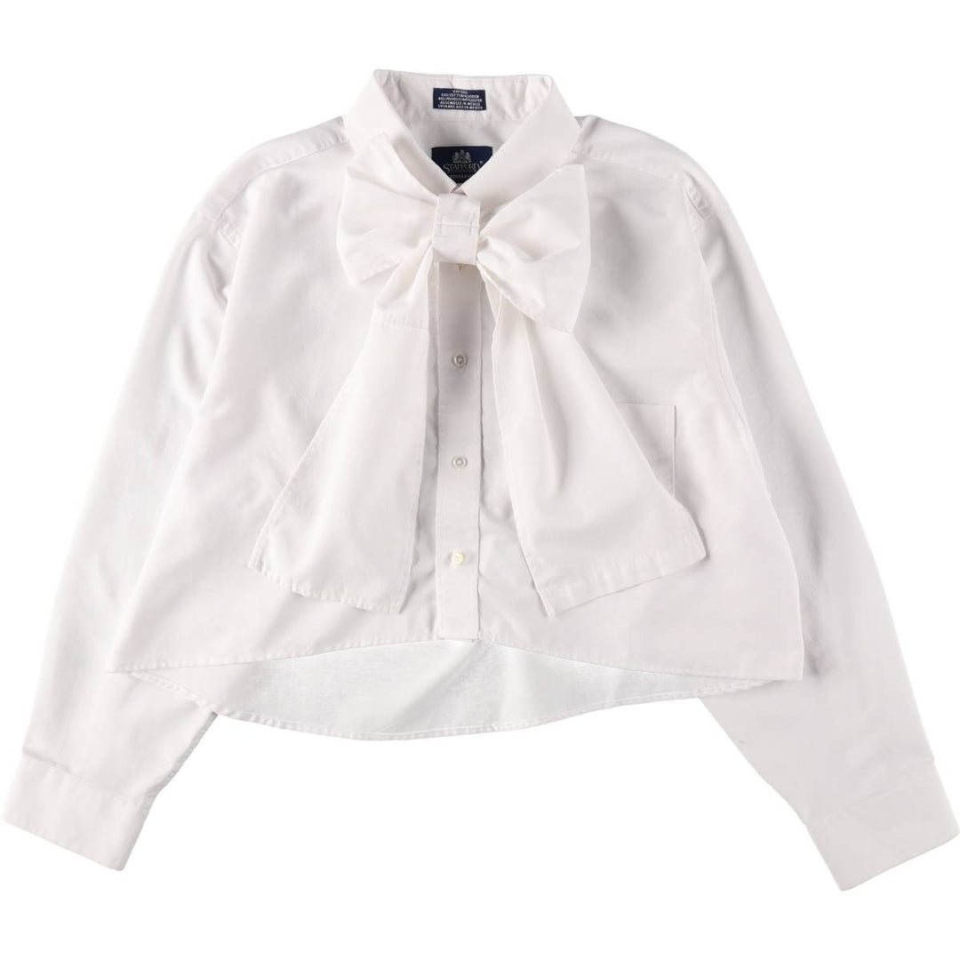 Stafford Elulu original remake big ribbon shirt, long sleeve button-down shirt, women's XL equivalent /eaa513217